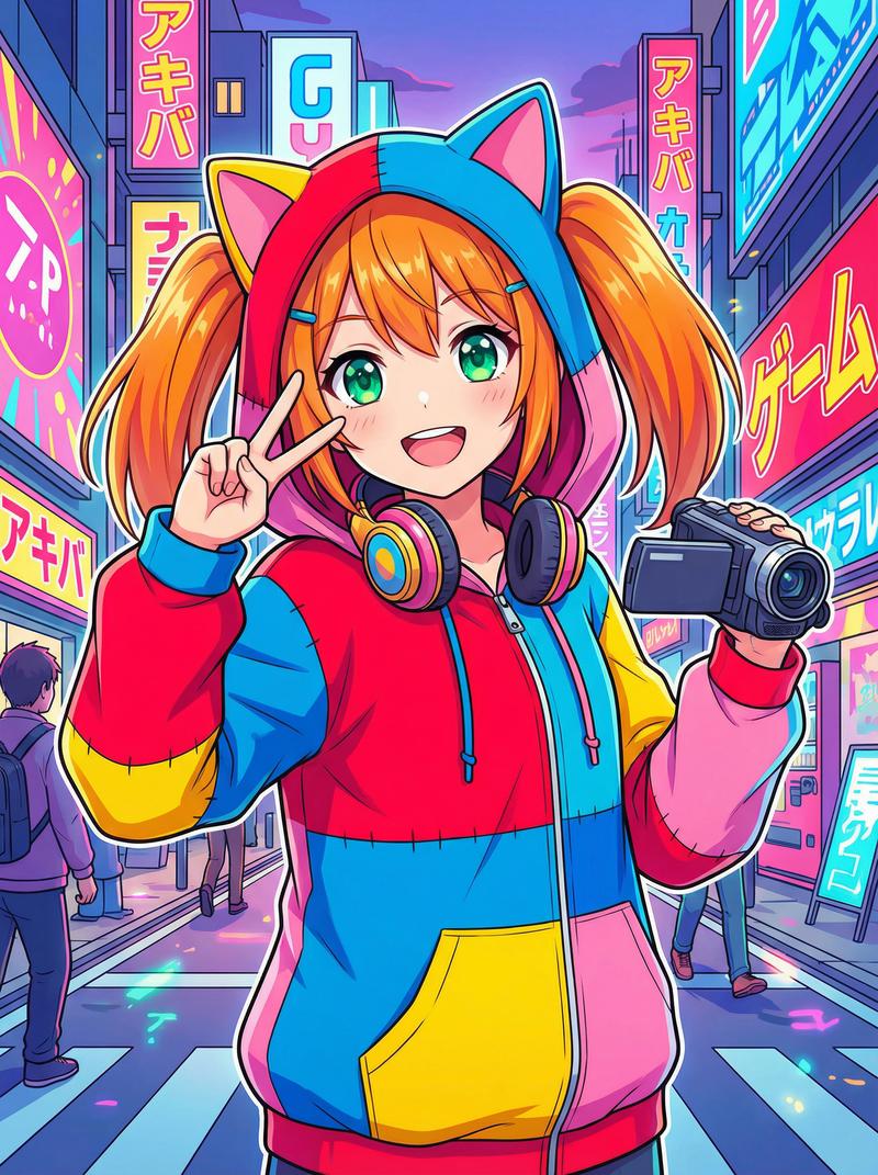 海角动漫社区-元气橙发少女Cosplay